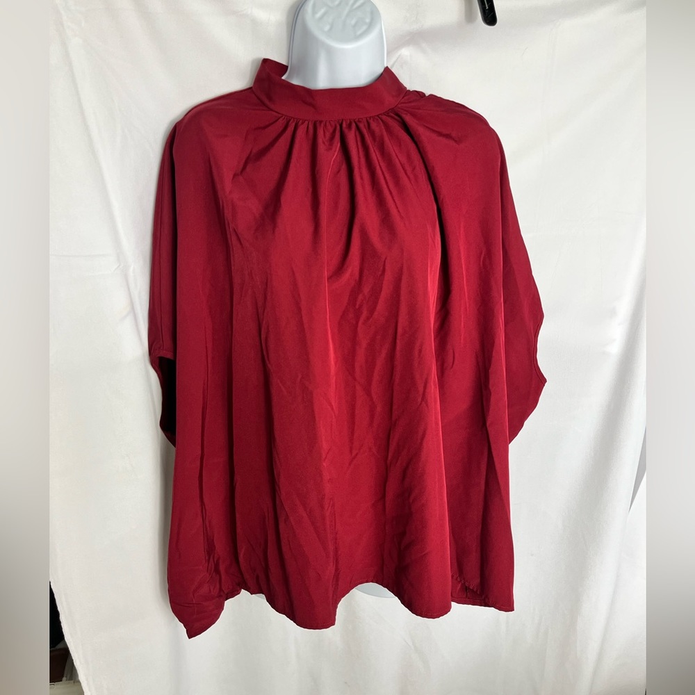 Tie Back Batwing Sleeve Blouse